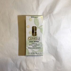 Clinique even better makeup broad spectrum SPF 15 evens and corrects skin tone